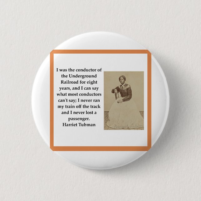 Badge Rond 5 Cm Harriet Tubman (Devant)