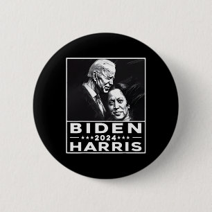 Badge Rond 5 Cm Harris 2024 47e élection du président Joe Biden Ka