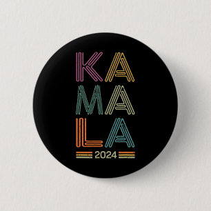 Badge Rond 5 Cm Harris 2024 pour la campagne électorale du préside