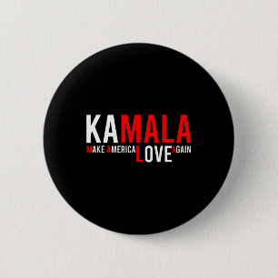 Badge Rond 5 Cm Harris 2024 Pour Le Président Rendre L'Amour À L'A