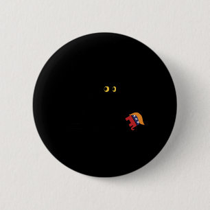 Badge Rond 5 Cm Harris 2024 Victory Black Cat vs Elephant Trump