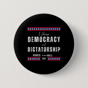 Badge Rond 5 Cm Harris &amp ; Tim Wheimer 2024 - Démocratie au-des