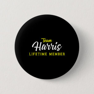 Badge Rond 5 Cm Harris Lifetime Membre Nom de famille Anniversaire