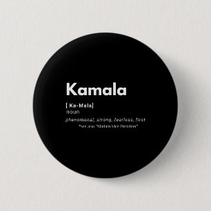 Badge Rond 5 Cm Harris Madame Vice-présidente Histoire des Noirs D