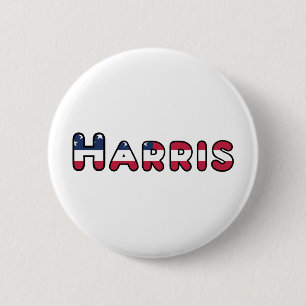 Badge Rond 5 Cm Harris soutient le vice-président des élections