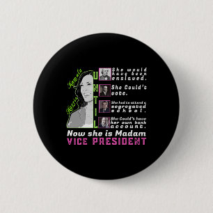Badge Rond 5 Cm Harris T Shirt - Kamala Harris Vp - Histoire noire