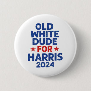 Badge Rond 5 Cm Harris Vieux Blancs Dudes Pour Harris Hommes Drôle