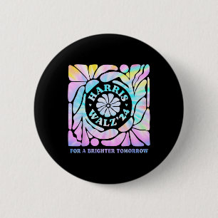 Badge Rond 5 Cm Harris Waltz 2024 Election Kamala Harris Tim Waltz