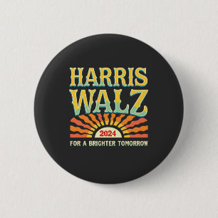 Badge Rond 5 Cm Harris Waltz pour un avenir meilleur Kamala Harris