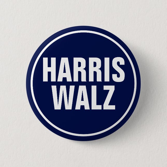 Badge Rond 5 Cm Harris-Walz (Devant)