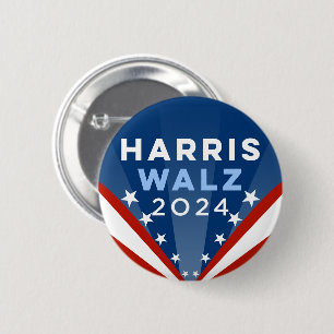 Badge Rond 5 Cm Harris Walz 2024