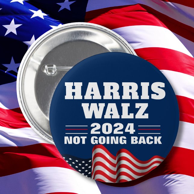 Badge Rond 5 Cm Harris Walz 2024 | Vote démocrate (Créateur téléchargé)
