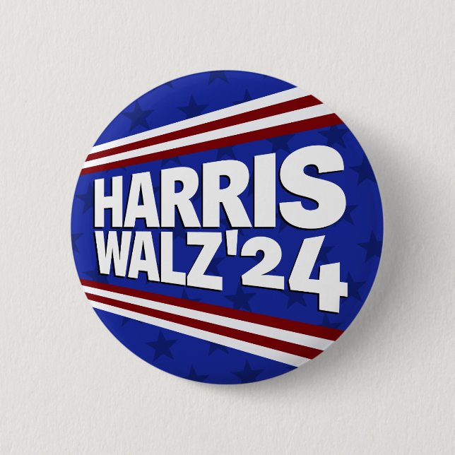 Badge Rond 5 Cm Harris Walz 24 (Devant)