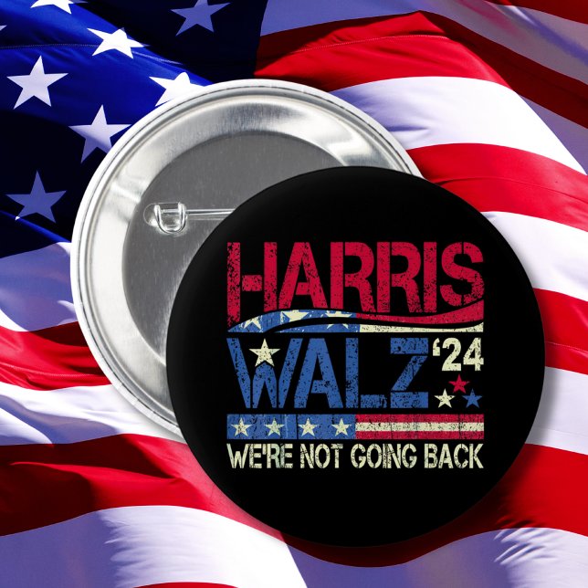 Badge Rond 5 Cm Harris Walz Kamala Harris 2024 Tim Walz (Créateur téléchargé)