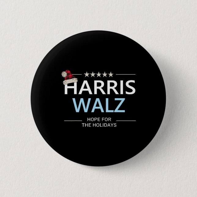 Badge Rond 5 Cm Harris Wheimer L'Espoir De Noël Pour Le Dem Des Va (Devant)