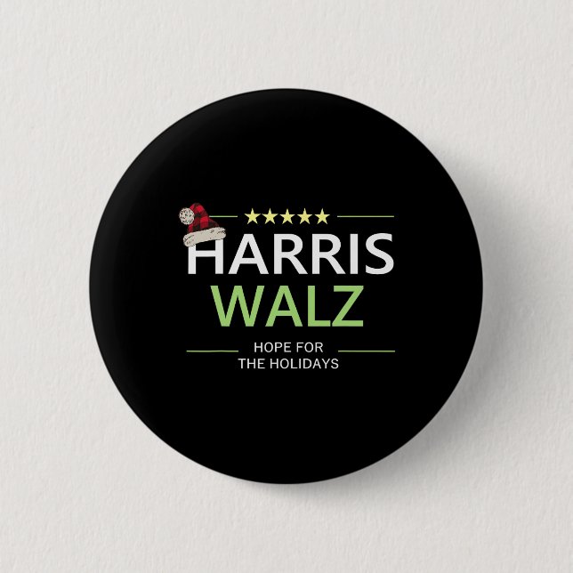 Badge Rond 5 Cm Harris Wheimer L'Espoir De Noël Pour Le Dem Des Va (Devant)
