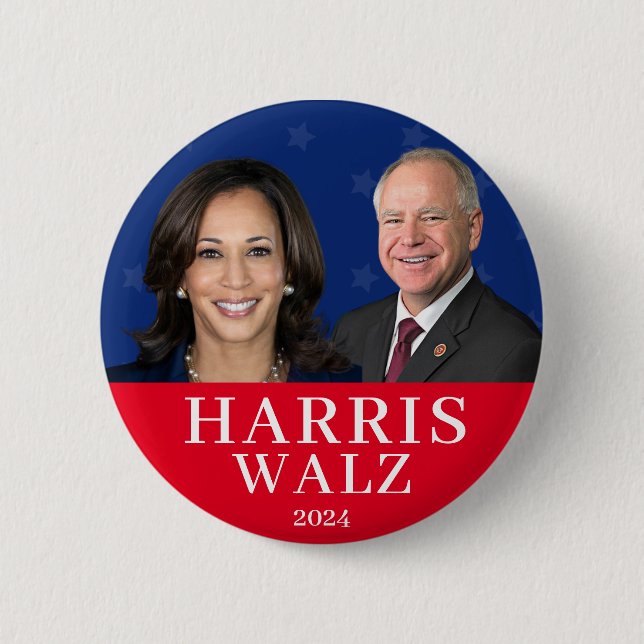 Badge Rond 5 Cm Harris Wlaz  (Devant)