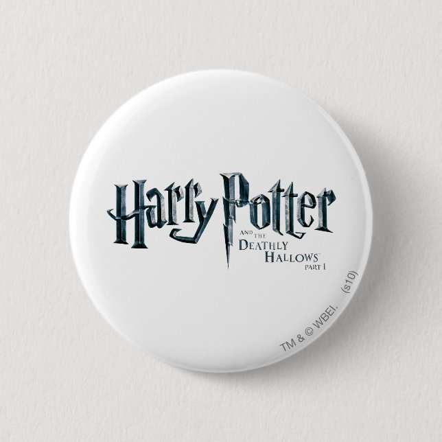 Badge Rond 5 Cm Harry Potter and the Deathly Hallows Logo 1 2 (Devant)
