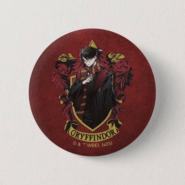 Badge Rond 5 Cm HARRY POTTER™ | Anime HARRY POTTER™ Crest (Devant)