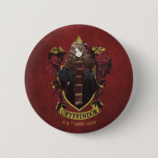 Badge Rond 5 Cm HARRY POTTER™ | Anime Hermione House Crest (Devant)