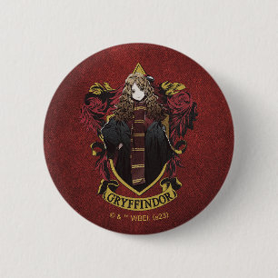 Badge Rond 5 Cm HARRY POTTER™   Anime Hermione House Crest
