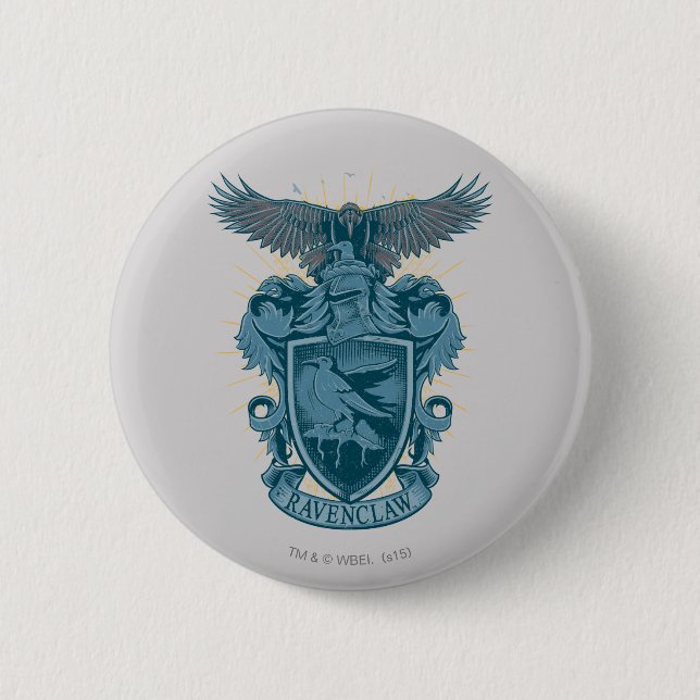 Badge Rond 5 Cm Harry Potter | Blason de Serdaigle (Devant)