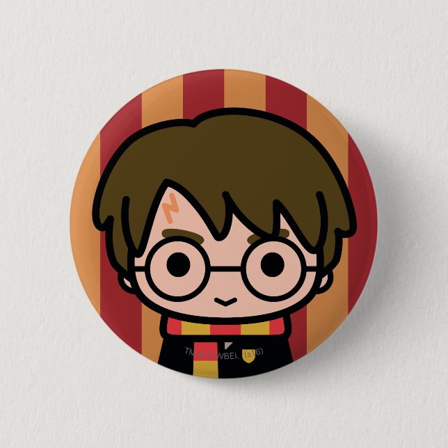 Badge Rond 5 Cm Harry Potter Cartoon Caractère Art (Devant)