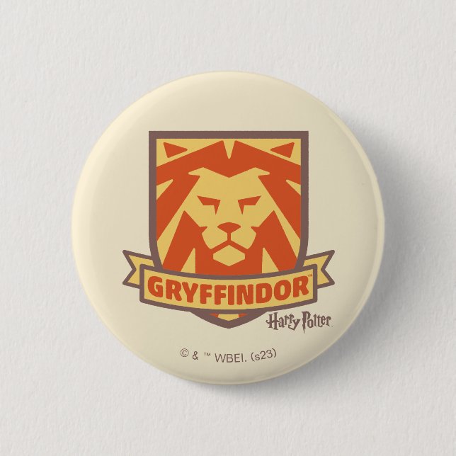 Badge Rond 5 Cm HARRY POTTER™ | Cimetière Magique d'été GRYFFINDOR (Devant)