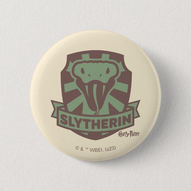 Badge Rond 5 Cm HARRY POTTER™ | Cimetière SLYTHERIN™ Été Magique (Devant)