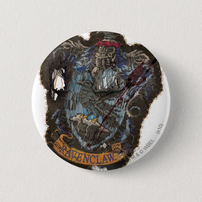 Badge Rond 5 Cm Harry Potter | Crête de Ravenclaw - Détruite (Devant)