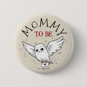 Badge Rond 5 Cm Harry Potter   Fête de Bébé Hedwig Future Maman