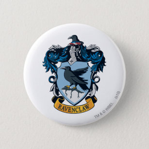 Badge Rond 5 Cm Harry Potter    Gothic Ravenclaw Crest