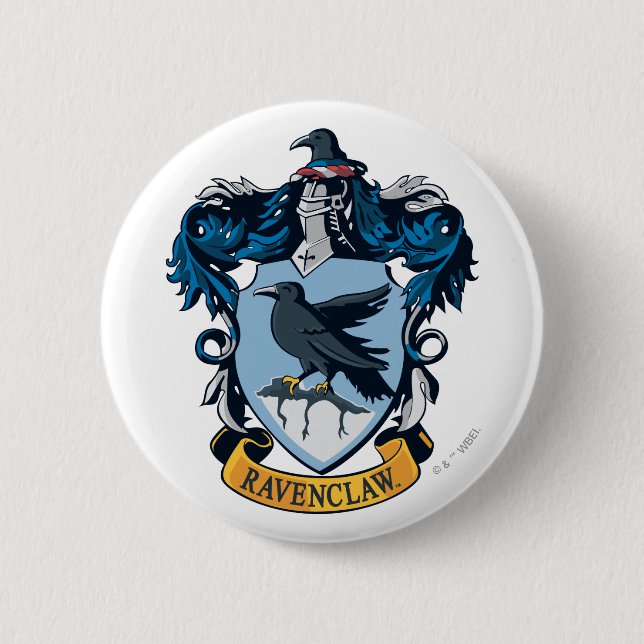 Badge Rond 5 Cm Harry Potter  | Gothic Ravenclaw Crest (Devant)