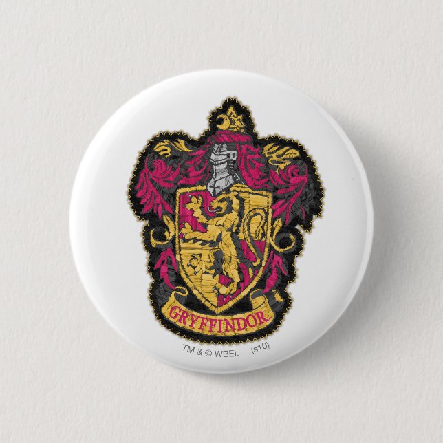 Badge Rond 5 Cm Harry Potter | Gryffindor House Crest (Devant)