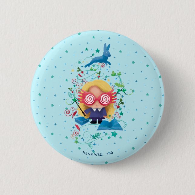 Badge Rond 5 Cm Harry Potter | Luna Lovegood Graphic (Devant)