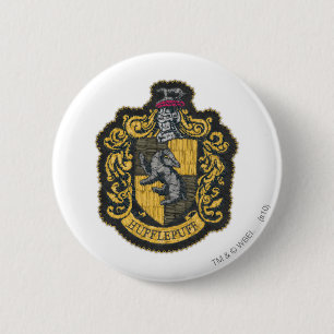 Badge Rond 5 Cm Harry Potter   Patch de blason de Poufsouffle