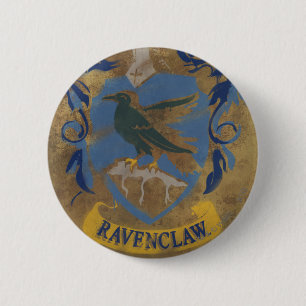 Badge Rond 5 Cm Harry Potter Peinture Rustique Ravenclaw