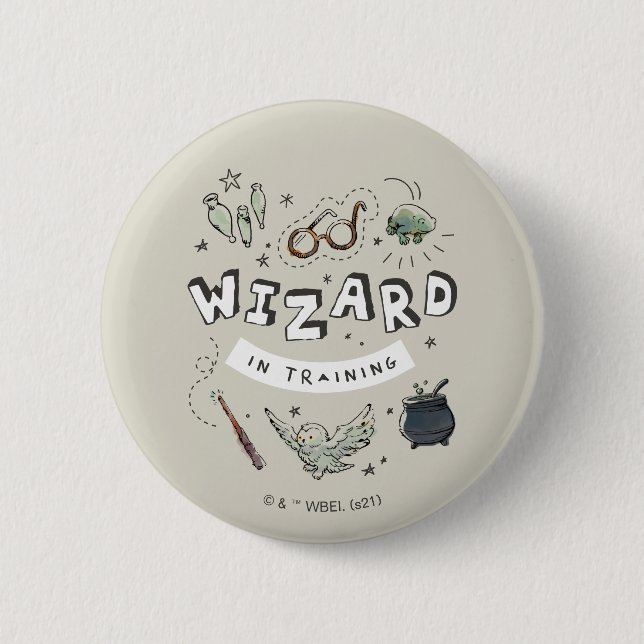 Badge Rond 5 Cm HARRY POTTER™ | Sorcier en formation (Devant)