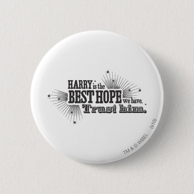 Badge Rond 5 Cm Harry Potter Spell | Notre meilleur espoir (Devant)