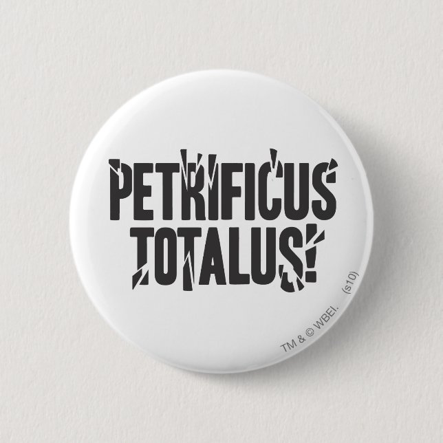 Badge Rond 5 Cm Harry Potter Spell | Petrificus Totalus ! (Devant)