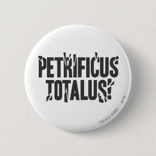 Badge Rond 5 Cm Harry Potter Spell   Petrificus Totalus !