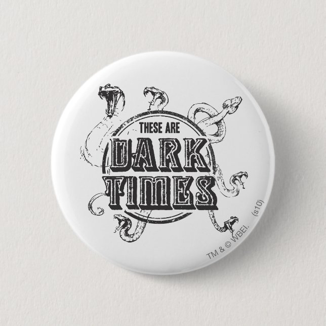Badge Rond 5 Cm Harry Potter Spell | Temps sombres (Devant)