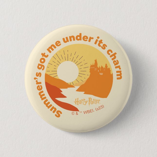 Badge Rond 5 Cm HARRY POTTER™ | Summer Magic HOGWARTS™ Castle (Devant)