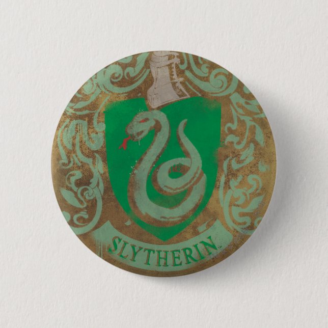 Badge Rond 5 Cm Harry Potter | Vintage Slytherin (Devant)