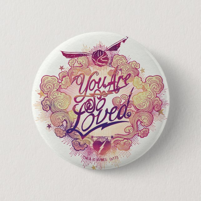 Badge Rond 5 Cm Harry Potter | Vous êtes si aimés (Devant)
