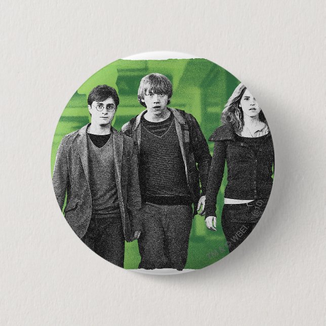 Badge Rond 5 Cm Harry, Ron et Hermione 1 (Devant)