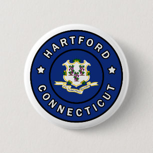 Badge Rond 5 Cm Hartford Connecticut