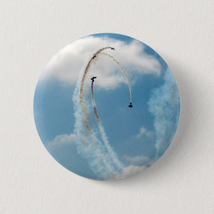 Badge Rond 5 Cm Haut bouton de Pin de la série 2 de ciel bleu de