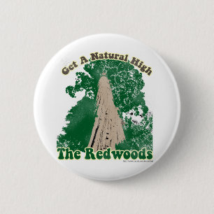 Badge Rond 5 Cm Haut naturel de Redwood