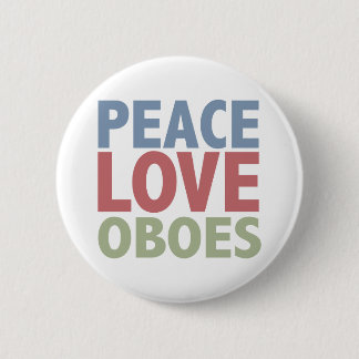Badge Rond 5 Cm Hautbois d'amour de paix